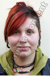 Head Woman White Piercing Overweight